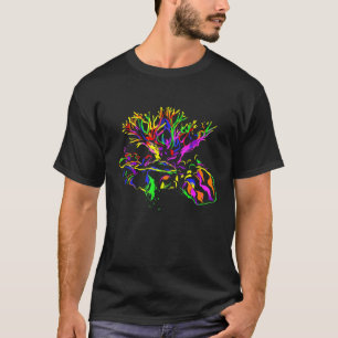 T-shirt Aquarium de réservoir de récif coloré Coraux se fr