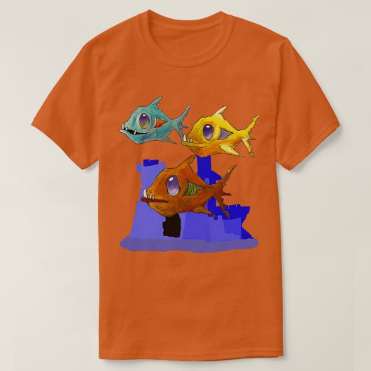 T-shirt Aquarium de Zombie (Design devant)