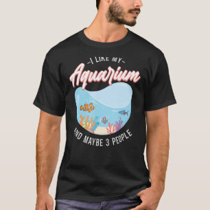 T-shirt Aquarium d'eau salée Poisson Bowl J'Aime Mon Aquar