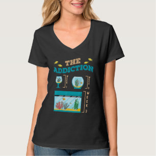 T-shirt Aquarium Drôle Aquariophile Accoutumance Bocal Poi