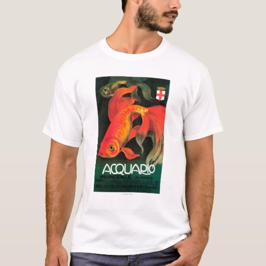 T-shirt Aquarium et affiche promotionnelle de parc (Devant)