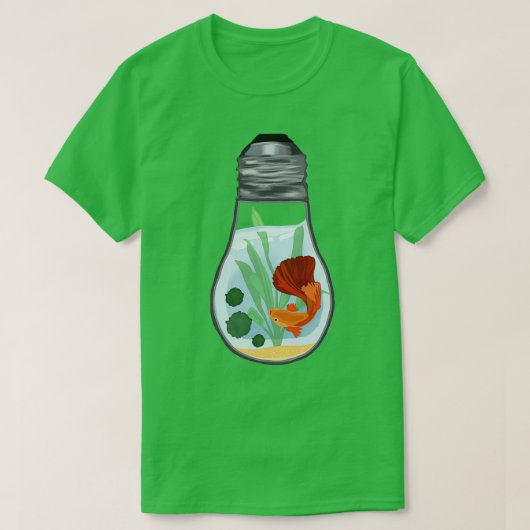 T-shirt Aquarium Lightbulbe (Design devant)