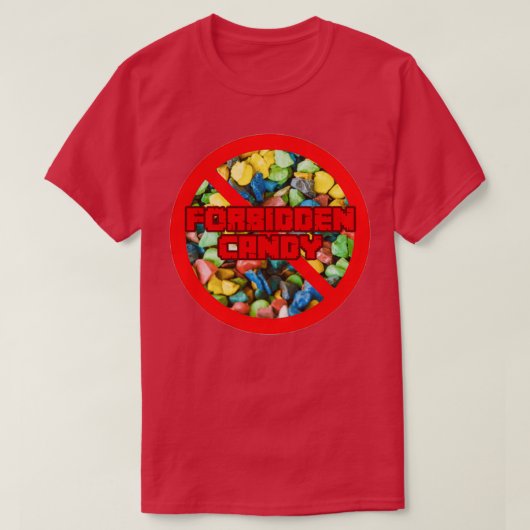 T-shirt aquarium rock bonbon interdit (Design devant)