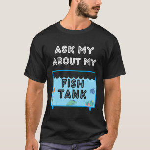 T-shirt Aquarium Saltwater Poisson réservoir Homme Nerd Fe