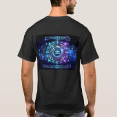 T-shirt Aquarius 2026 Circuit Mandala Zodiac Emblem | Desi (Dos)