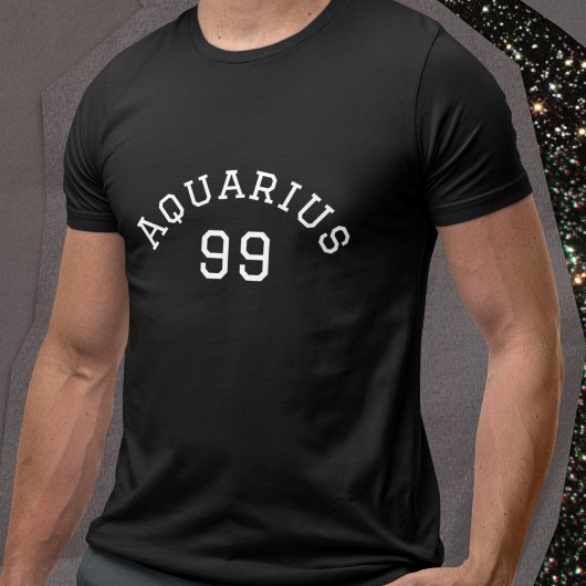 T-shirt Aquarius | Anniversaire noir