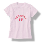 T-shirt Aquarius | Anniversaire rose