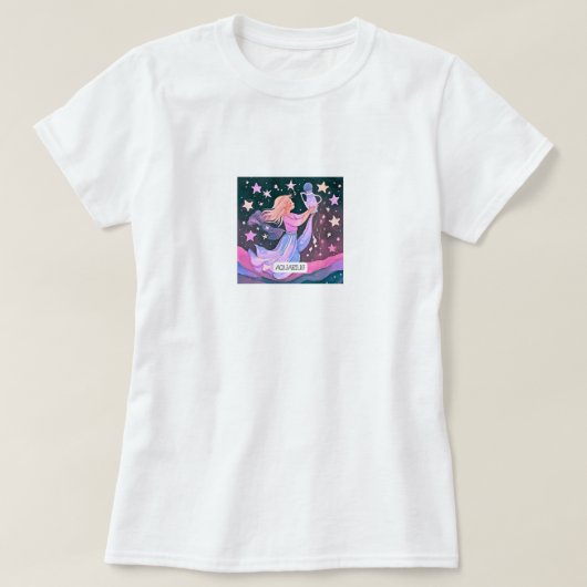 T-shirt Aquarius cosmique (Design devant)