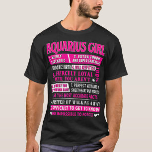 T-shirt Aquarius Girl Funny Aquarius Anniversaire