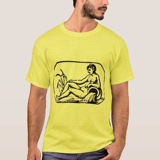 T-shirt Aquarius - Non étiqueté - Customisé (Devant)