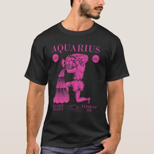 T-shirt Aquarius Planet Uranus Element Air 1 (Devant)