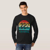 T-shirt Aquarius Sunset Zodiaque (Devant entier)