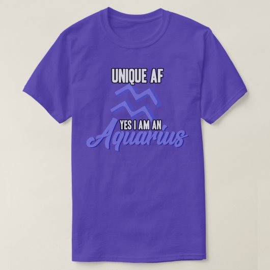 T-shirt Aquarius unique (Design devant)