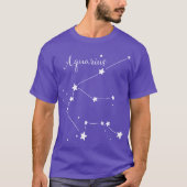 T-shirt Aquarius Zodiac Constellation (Devant)