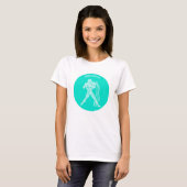 T-shirt Aquarius, Zodiac Sign, Horoscope, Astrology (Devant entier)
