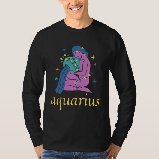 T-shirt Aquarius Zodiac Sign s Astrology Horoscope (Devant)