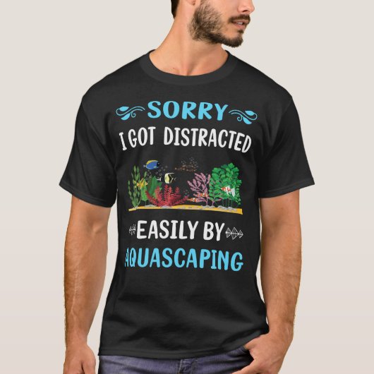 T-shirt Aquascaper Aquascaper Distrait (Devant)
