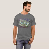 T-shirt ** AR23 Monet Lily Pads Pond Abstrait Classic (Devant entier)