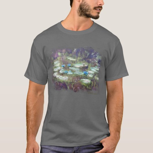 T-shirt ** AR23 Monet Lily Pads Pond Abstrait Classic (Devant)