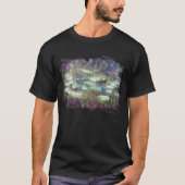 T-shirt ** AR23 Monet Lily Pads Pond Ancien Or écriture ma (Devant)