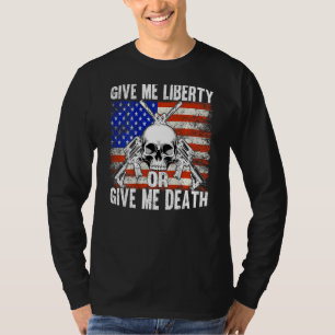 T-shirt AR-15 Donnez-Moi Liberté Ou Donnez-Moi Le Crâne Mo