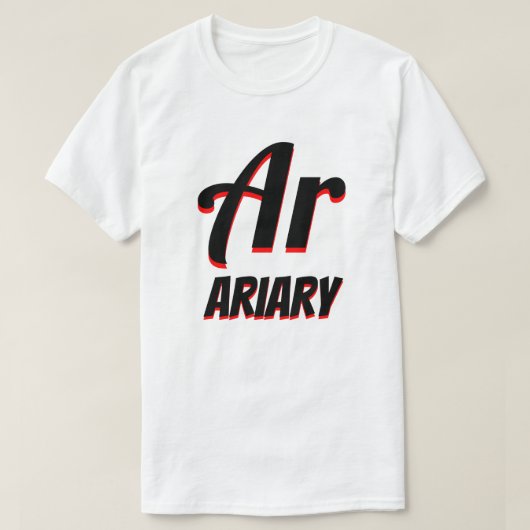 T-shirt Ar ariary malgache blanc (Design devant)