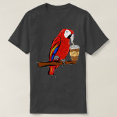 T-shirt Ara café perroquet 1 (Design devant)
