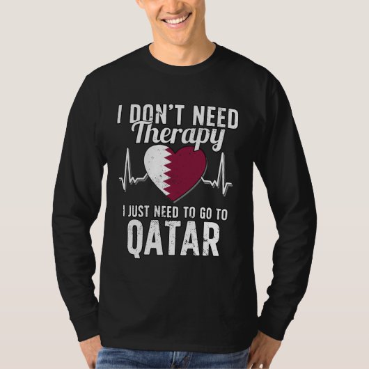 T-shirt Arab Flag I Qatar Flag I Vacation  I Qatar (Devant)
