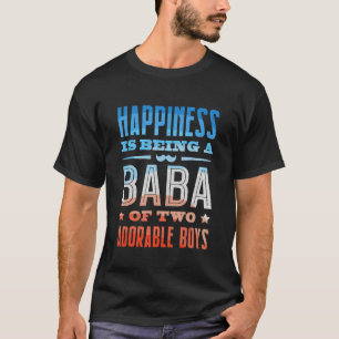 T-shirt Arabe Papa Baba De Deux Garçons Arabe Meilleur Bab