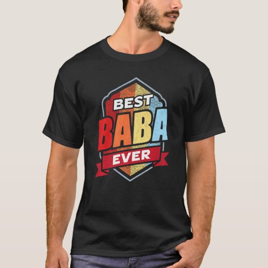 T-shirt Arabe Papa Baba Muslim Papa Islam Arab Best Baba E (Devant)