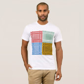 T-shirt arabe Shemagh Scarves Mens (Devant entier)