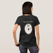 T-shirt Arabian Horse Cameo Custom Zip Fleece Jogger (Dos entier)