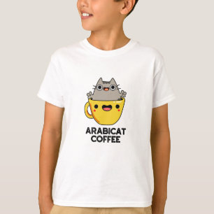 T-shirt Arabicat Coffee Amusant Arabica Cat Pun