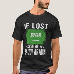 T-shirt Arabie Saoudite Drapeau Souvenir - Si perdu envoye