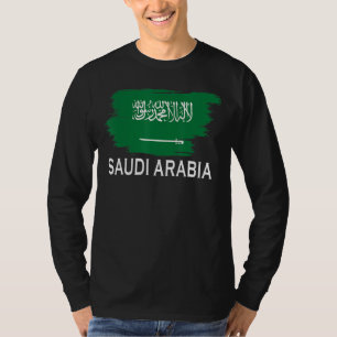T-shirt Arabie Saoudite Pays Drapeau Saoudien Hommes Femme