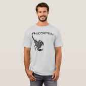 T-shirt Arachnide noir 1 de scorpion (Devant entier)