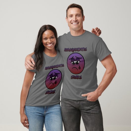 T-SHIRT ARACHNOIDITE SUCKS (Unisexe)