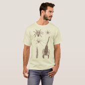 T-shirt Arachnophobia ! Araignées et scorpions avant et (Devant entier)