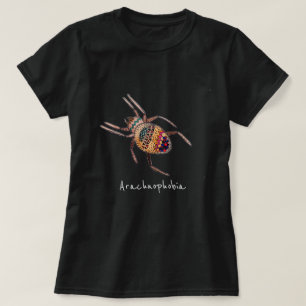 T-shirt Arachnophobie araignée slogan art arachnide mignon
