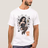 T-shirt Araignée à épingle - Halloween approuvée (Devant)