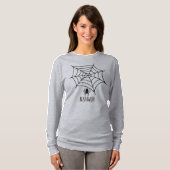 T-shirt Araignée d'Halloween et Web (Devant entier)