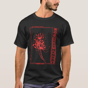 T-shirt Araignée japonaise Lily Grunge doux Anime F esthét