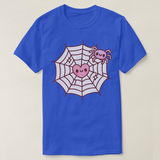 T-shirt Araignée Mignonne Et Coeur Pris Dans Spider Web (Design devant)