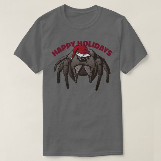 T-shirt Araignée, Phidippus regius, Joyeuses fêtes C (Design devant)