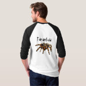 T-shirt Araignée Tarantuelle, noire et orange (Dos entier)