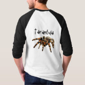 T-shirt Araignée Tarantuelle, noire et orange (Dos)