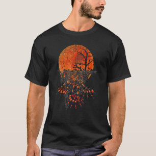 T-shirt Araignée Tarantule Pleine Lune Animal Arachnide Ar