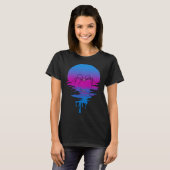 T-shirt Araignée vintage Retro Sunset (Devant entier)
