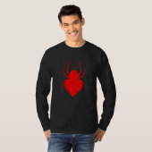 T-shirt Araignées à toile rouge Web Arachnophile Web (Devant entier)