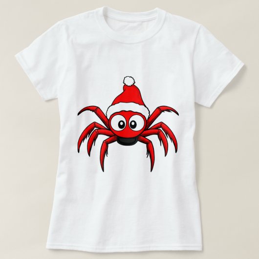 T-shirt Araignées de Noël (Design devant)